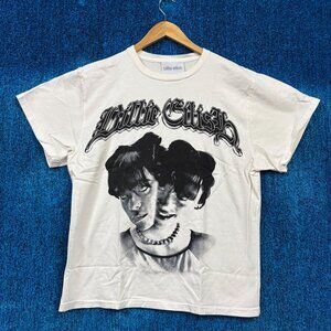 Billie Eilish Split Face Bad Guy Oversized Bedroom Pop Tee M